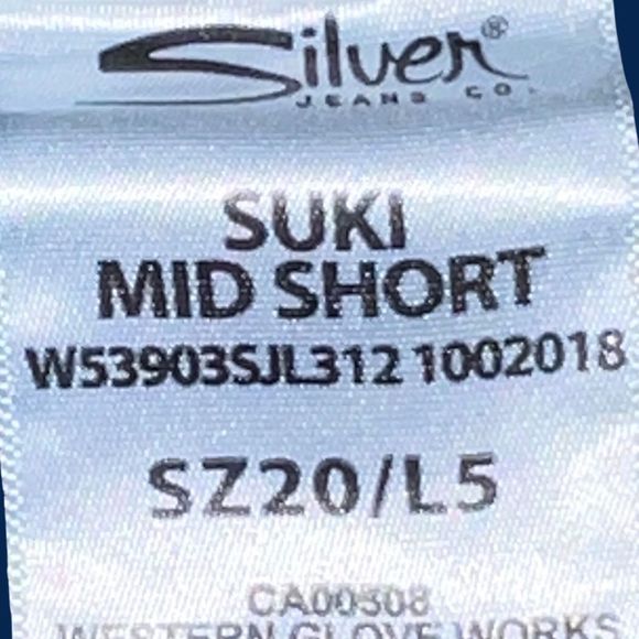 Plus Size Silver Suki Super Stretch Shorts Size 20 - Picture 3 of 6